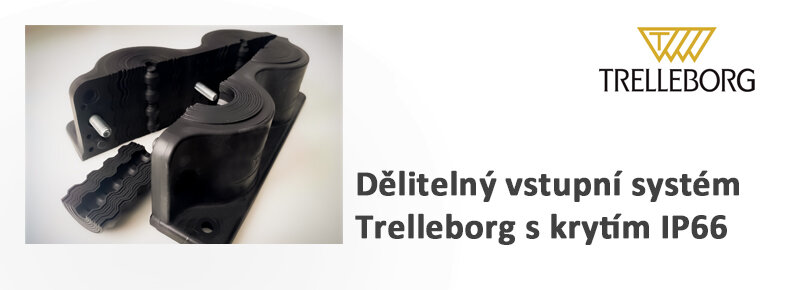 Dělitelný vstupní systém Trelleborg s krytím IP66