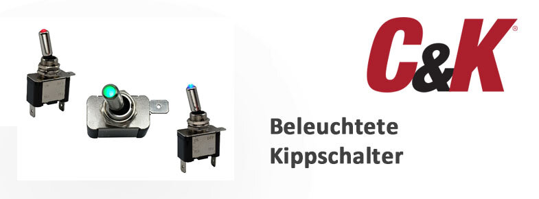 Beleuchtete Kippschalter von C&K - jetzt wird es bunt