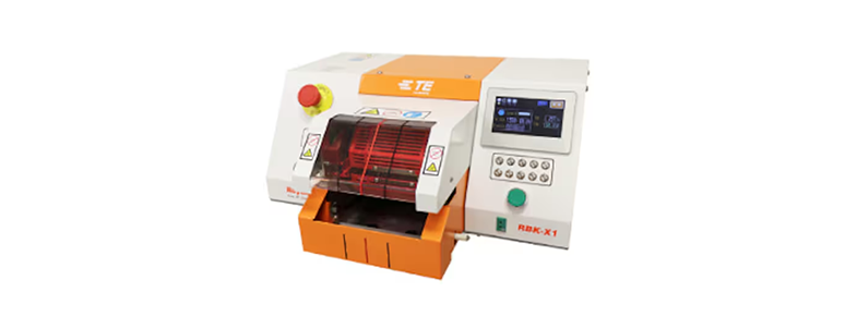 Heat shrink tubing processing machines