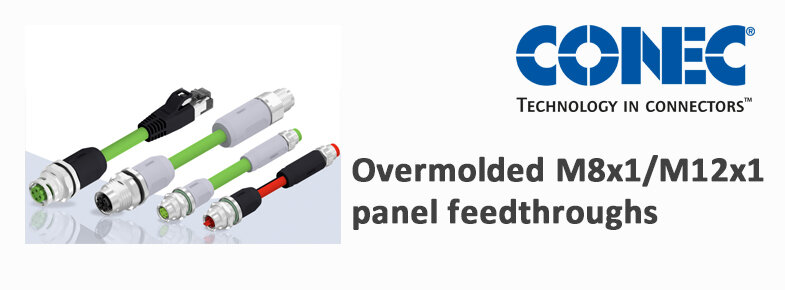 M8x1 / M12x1 panel feedthroughs 