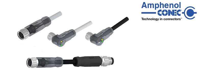 CONEC: M8x1 with integrated LED