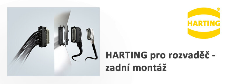 HARTING pro rozvaděč - zadní montáž