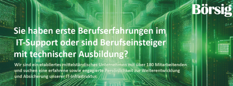 Junior IT-Systemadministrator mit Schwerpunkt  auf 1st- und 2nd-Level-Support (m/w/d)