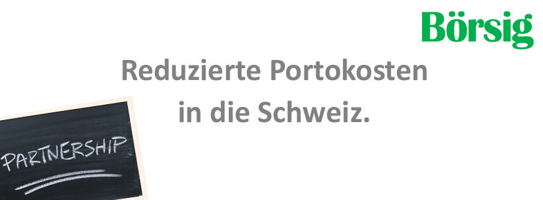 Reduzierte Versandkosten in die Schweiz