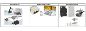  D-Sub quick-locking systems                                                                                                                                                      